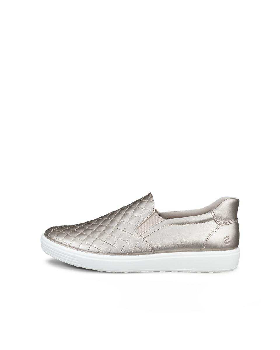 ECCO ECCO 快適 SOFT 7 レディース 本革 EASY SLIP スリッポン エコー シューズ・靴 スリッポン ベージュ【送料無料】