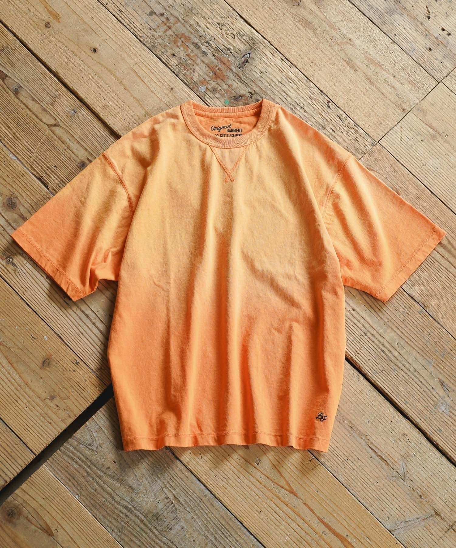 HUG FIT Tシャツ ベイフロー トップス カットソー・Tシャツ ブラウン ネイビー グレー オレンジ