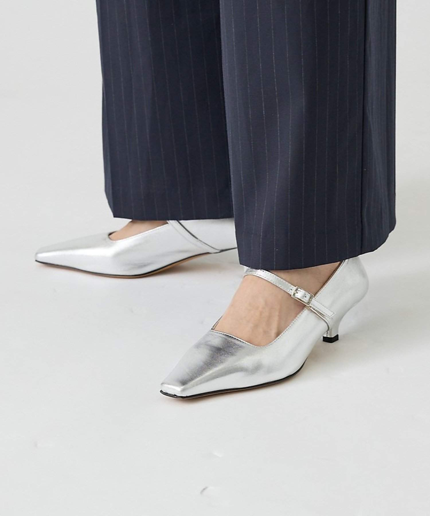 【SALE／30%OFF】Au BANNISTER ●FABIO RUSCONI メリージェーンパンプス オゥ・バニスター シューズ・靴 パンプス シルバー ブラック【送料無料】