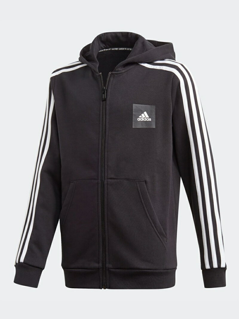 【SALE／30%OFF】adidas Sports Performance (K)B DMH 3ストライプス フルジップ フーディ アディダス カットソー キッズカットソー ブラック ネイビー