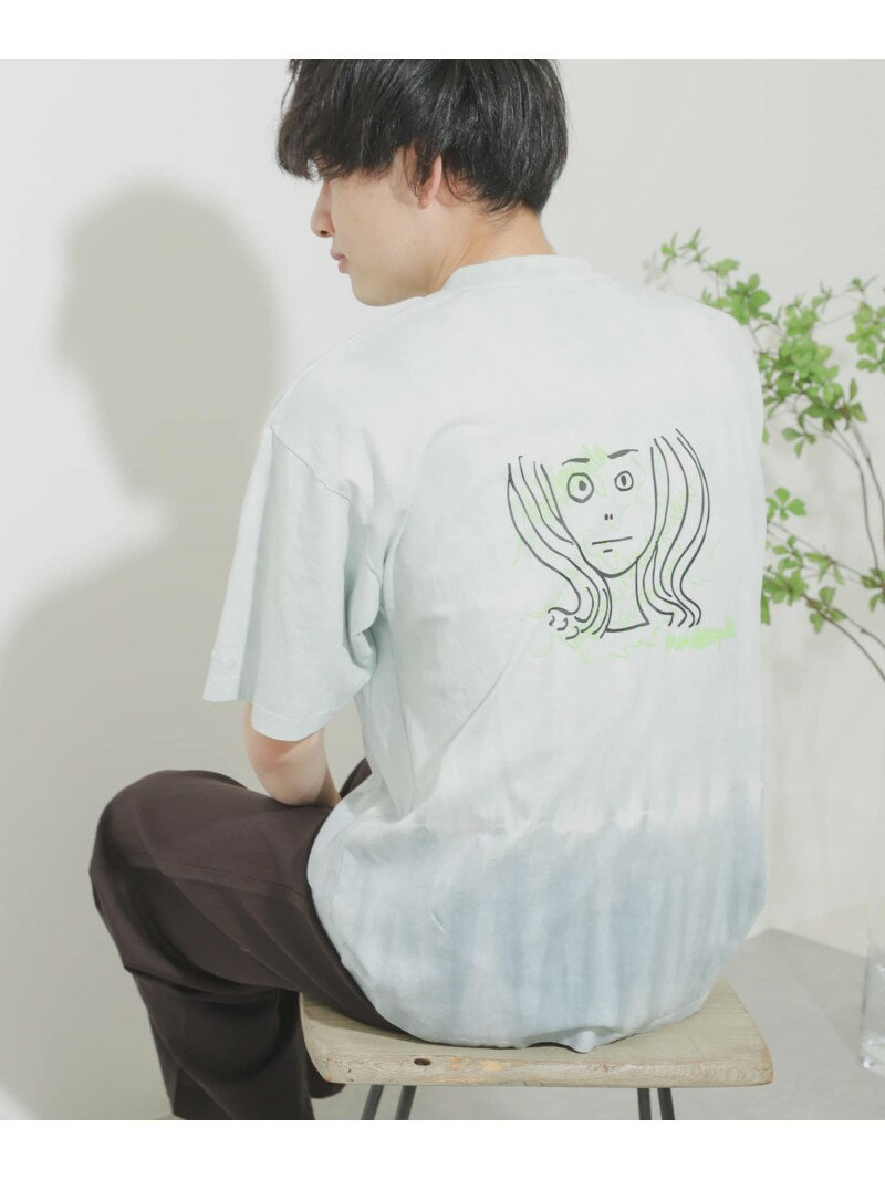 楽天Rakuten Fashion【SALE／60％OFF】SENSE OF PLACE Mark Gonzales*SENSE OF PLACE 『別注』マークゴンザレスタイダイTシャツ センス オブ プレイス トップス カットソー・Tシャツ ブルー グレー