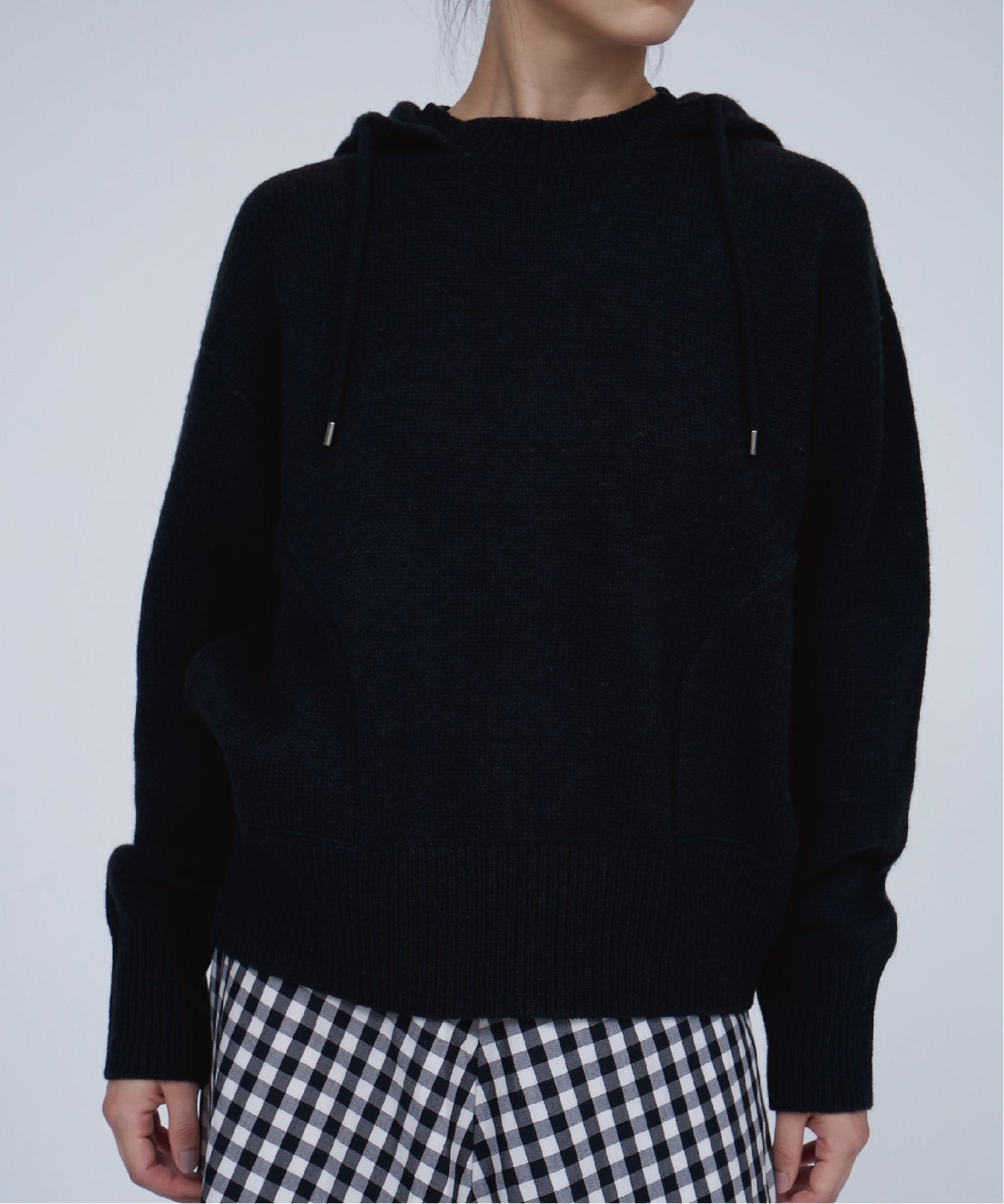 ANNUAL (W)Knit Parka アニュアル トップス パーカー・フーディー ブラック【送料無料】