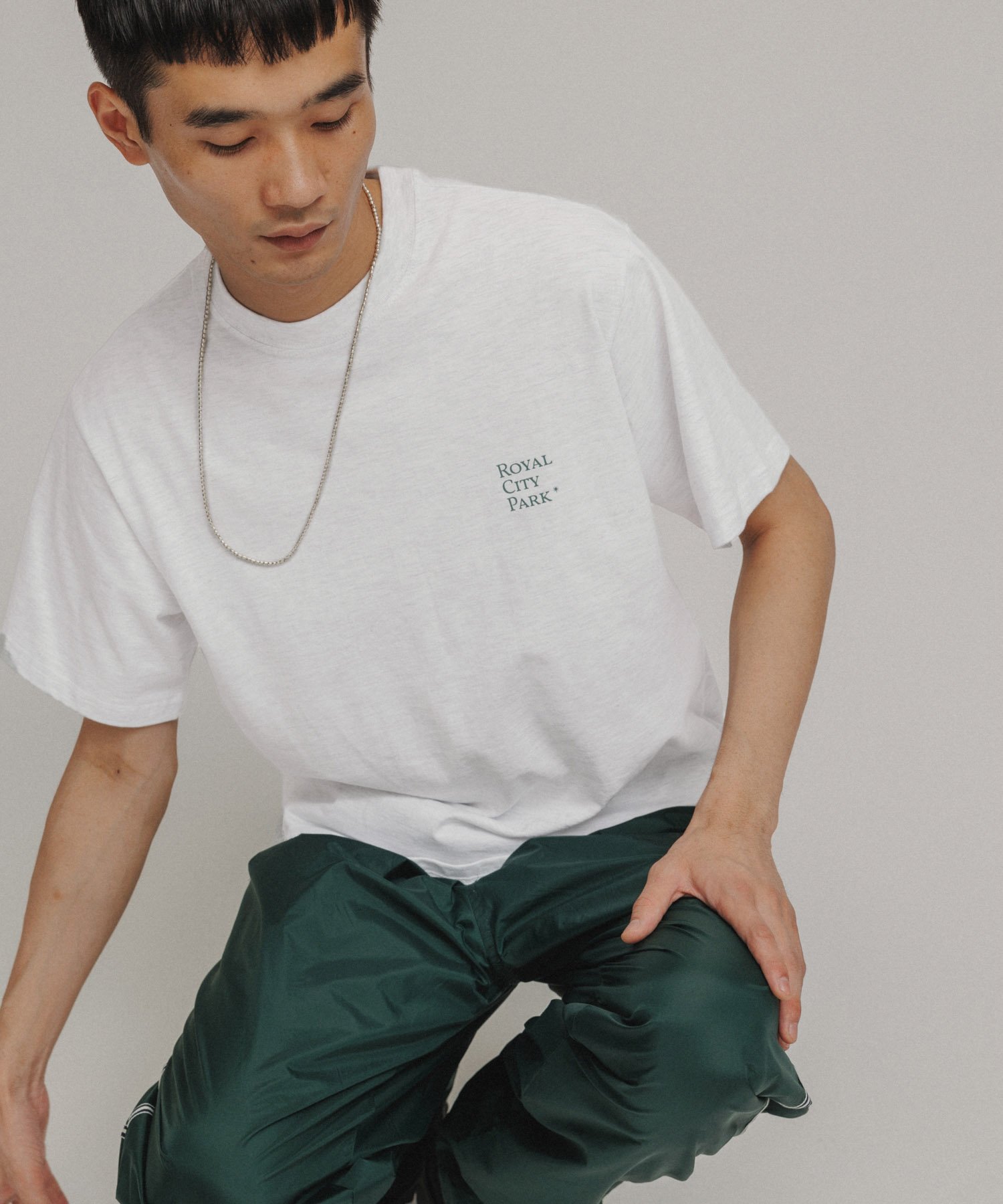 M TO R 【ROYAL CITY PARK*M】RCP BASIC LOGO TEE アダムエロペ トップス カットソー・Tシャツ ホワイト【送料無料】