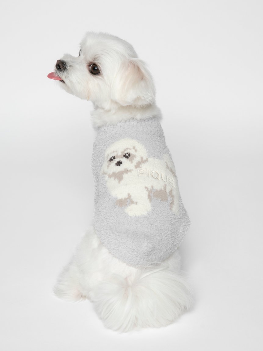 楽天Rakuten FashionGELATO PIQUE CAT&DOG 【CAT&DOG】【販路限定商品】パウダーハイネックマルチーズ柄ジャガードプルオーバー ジェラートピケ ペット用品 ペットウェア・ペット服 ブルー【送料無料】