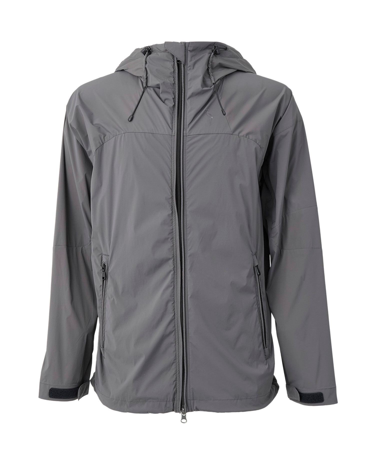 JUN&ROPE' 【NOIR】【撥水】【防透け】【ストレッチ】カルバック撥水ストレッチフーディージャケット ジュンアンドロペ ジャケット・アウター ブルゾン・ジャンパー ブラック グレー【送料無料】