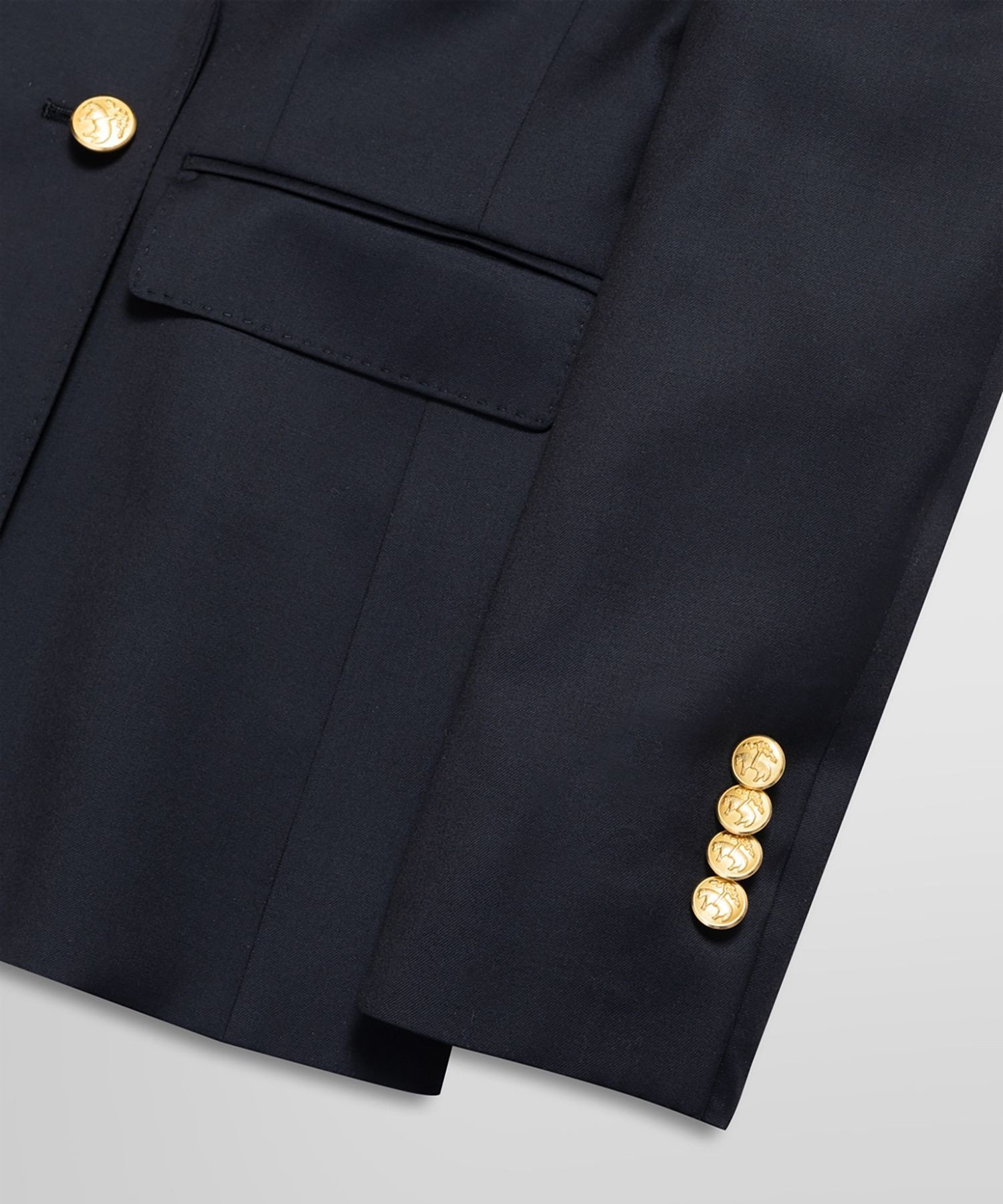 BROOKS BROTHERS ウール ツイル ダブル4ボタン ブレザー ブルックス ブラザーズ ジャケット・アウター テーラードジャケット・ブレザー ネイビー【送料無料】