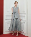 【SALE/40%OFF】LOULOU WILLOUGHBY 【LOULOU WILLOUGHBY】ストライプリボンワンピース アルアバイル ワンピース・ドレス その他のワンピース・ドレス ブラック ブルー【送料無料】
