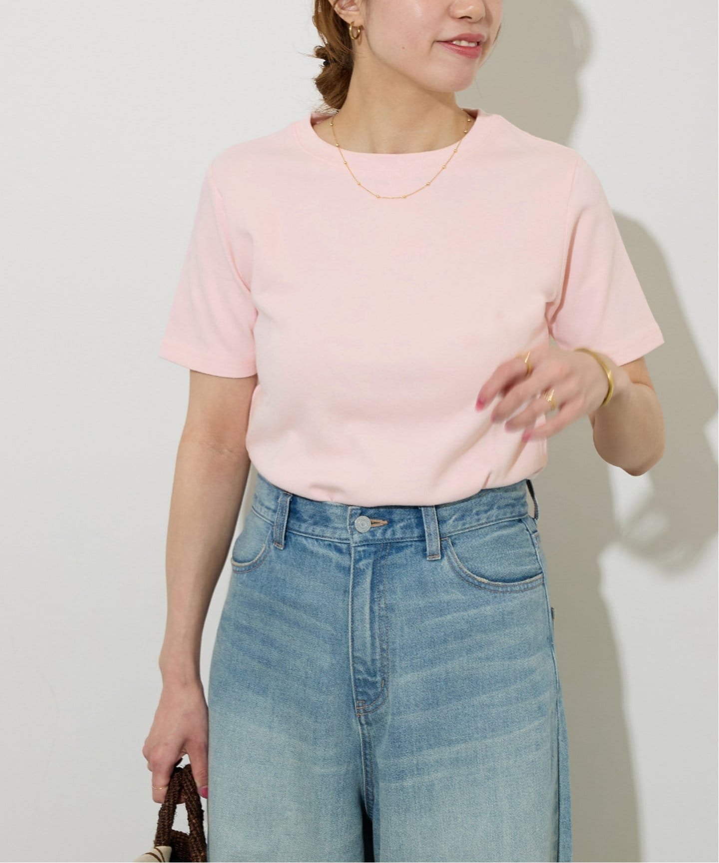 JOURNAL STANDARD relume 《WEB限定追加》TCダンボールショートスリーブTEE ジャーナル スタンダード レリューム トップス カットソー・Tシャツ ホワイト ピンク ブラック