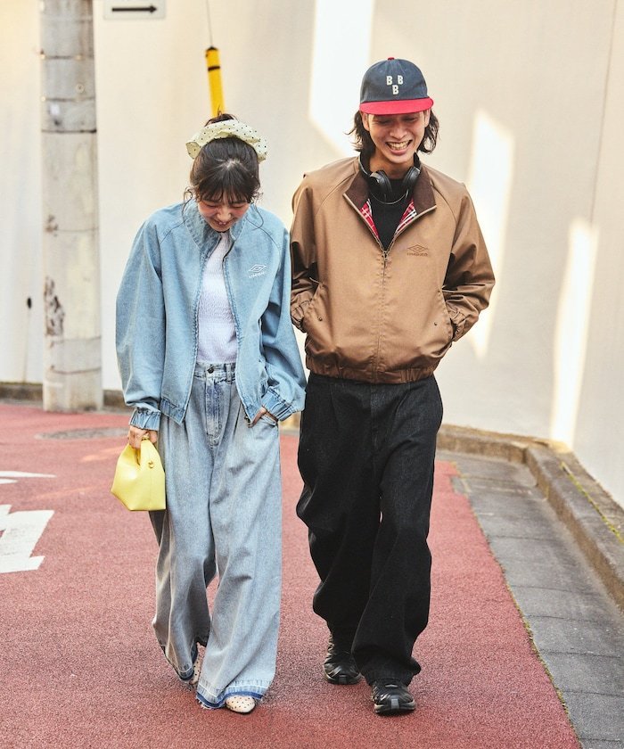 UMBRO SP Duck Stand Collar Blouson フリークスストア ジャケット・アウター ブルゾン・ジャンパー ブラック ベージュ【送料無料】