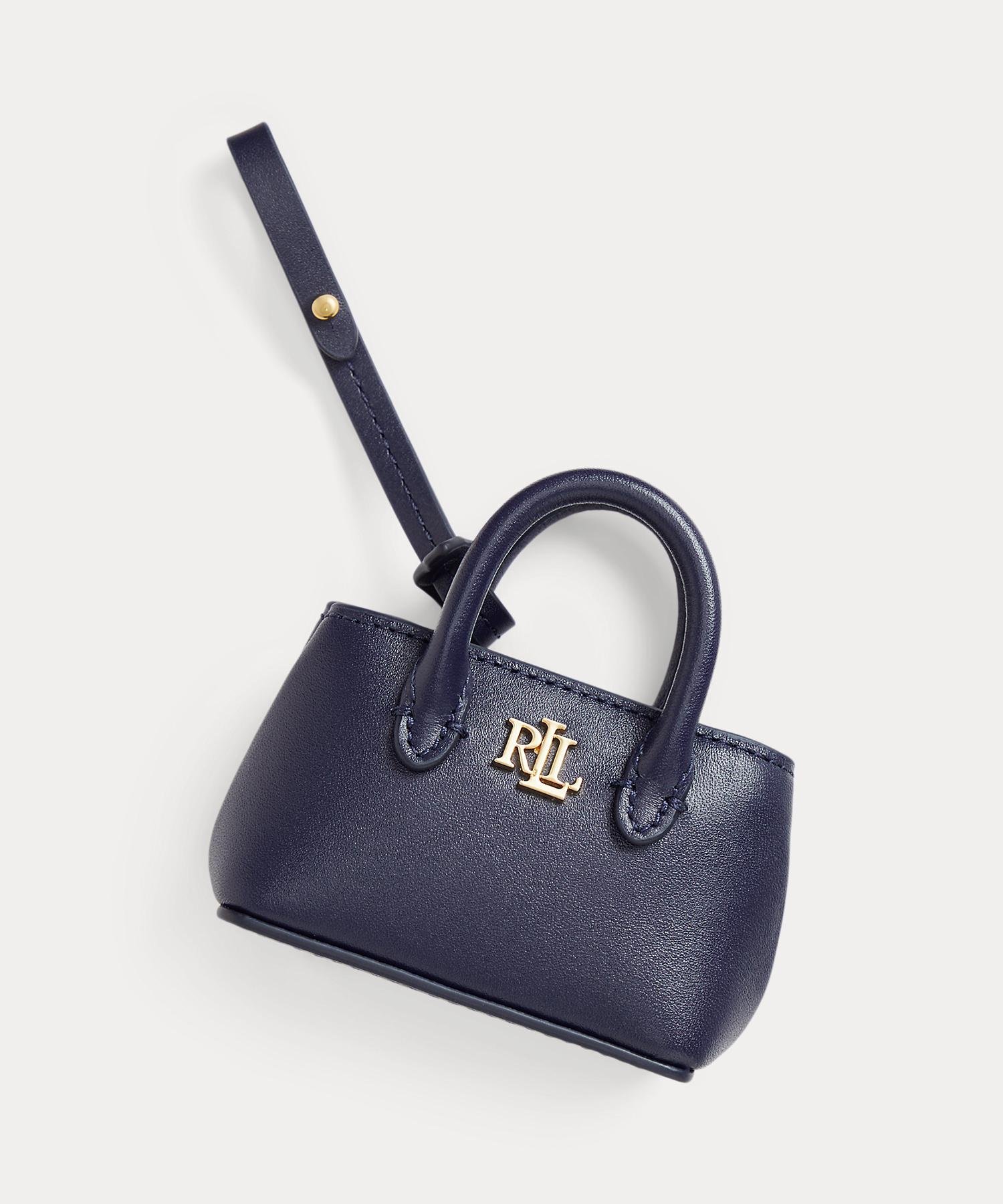 LAUREN RALPH LAUREN レザー Marcy チャーム ラルフローレン ファッション雑貨 チャーム・キーチェーン ネイビー【送料無料】