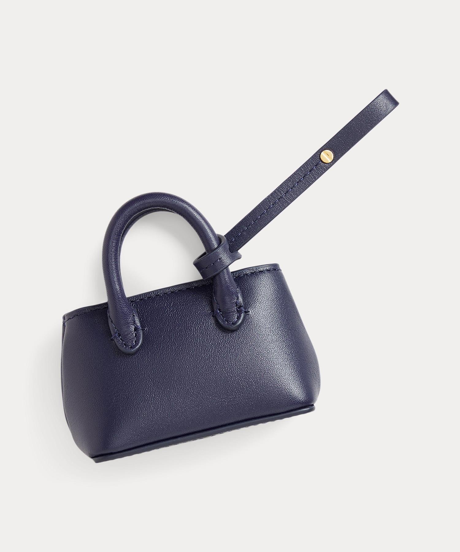 LAUREN RALPH LAUREN レザー Marcy チャーム ラルフローレン ファッション雑貨 チャーム・キーチェーン ネイビー【送料無料】