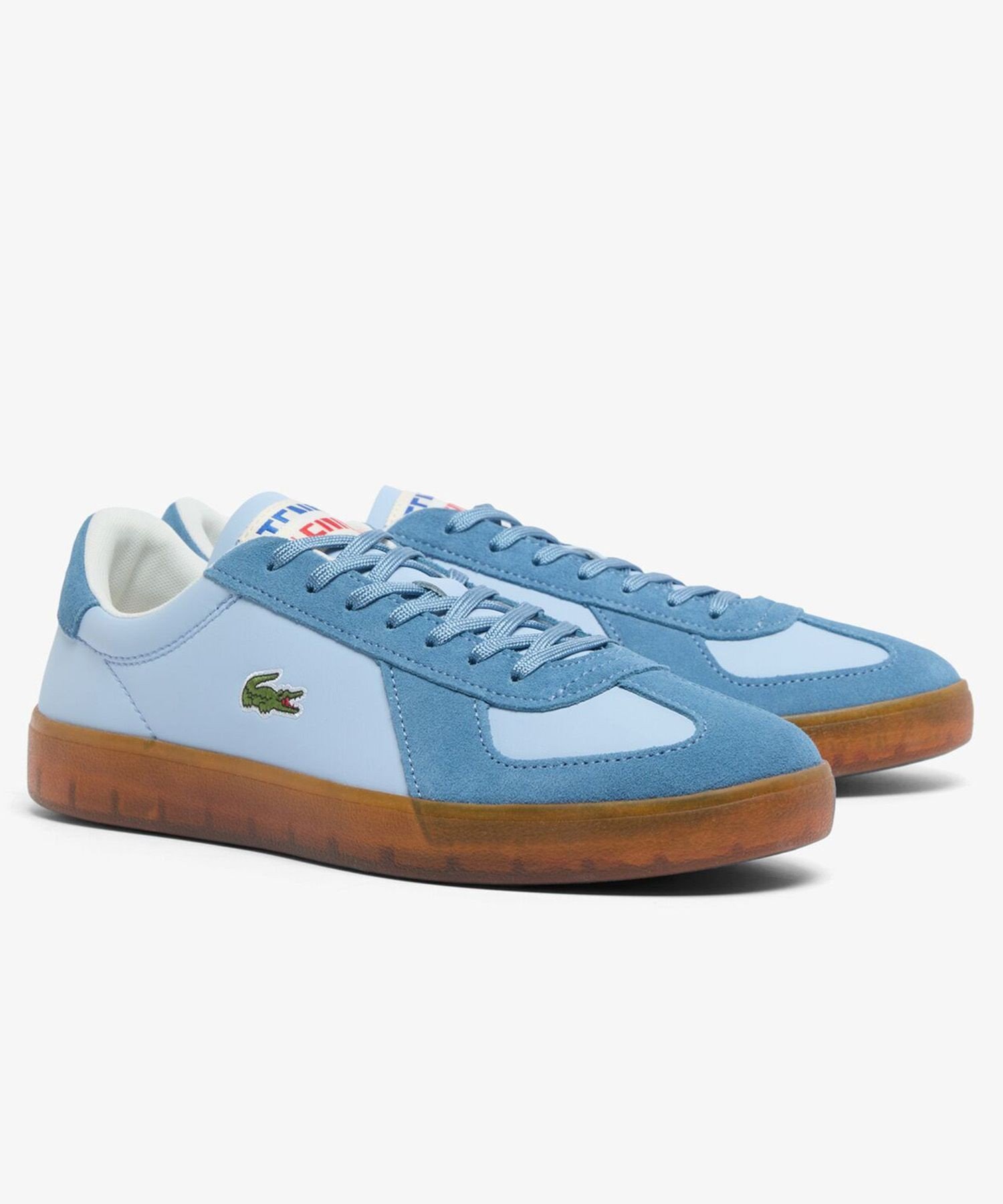 LACOSTE メンズ BASESHOT PRO 126 1 SMA レザー スエード切り替え ローカットスニーカー ラコステ シューズ・靴 スニーカー ホワイト【送料無料】
