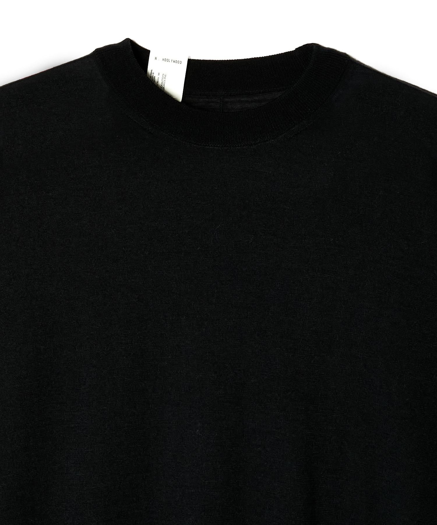 N.HOOLYWOOD UNDER SUMMIT WEAR HALF SLEEVE KNIT エヌ．ハリウッド トップス ニット ブラック【送料無料】