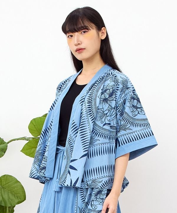【SALE／30%OFF】チャイハネ 【チャイハネ】マナリカカーディガン アミナコレクション トップス カーディガン ブルー【送料無料】