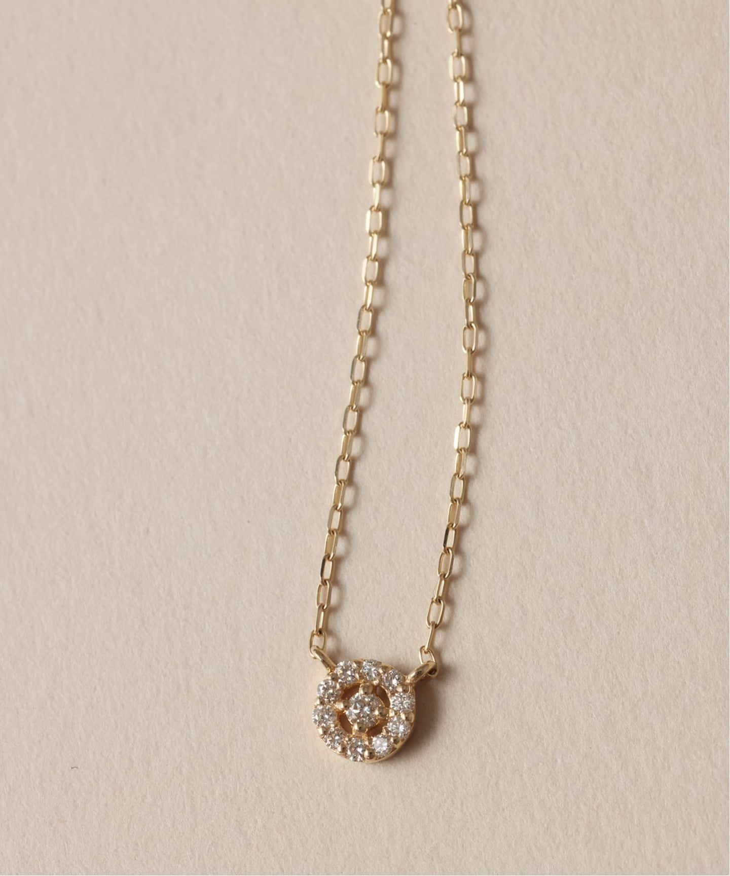 Lilas プチダイヤサークルネックレス K10 スピックアンドスパン アクセサリー・腕時計 ネックレス ゴールド【送料無料】