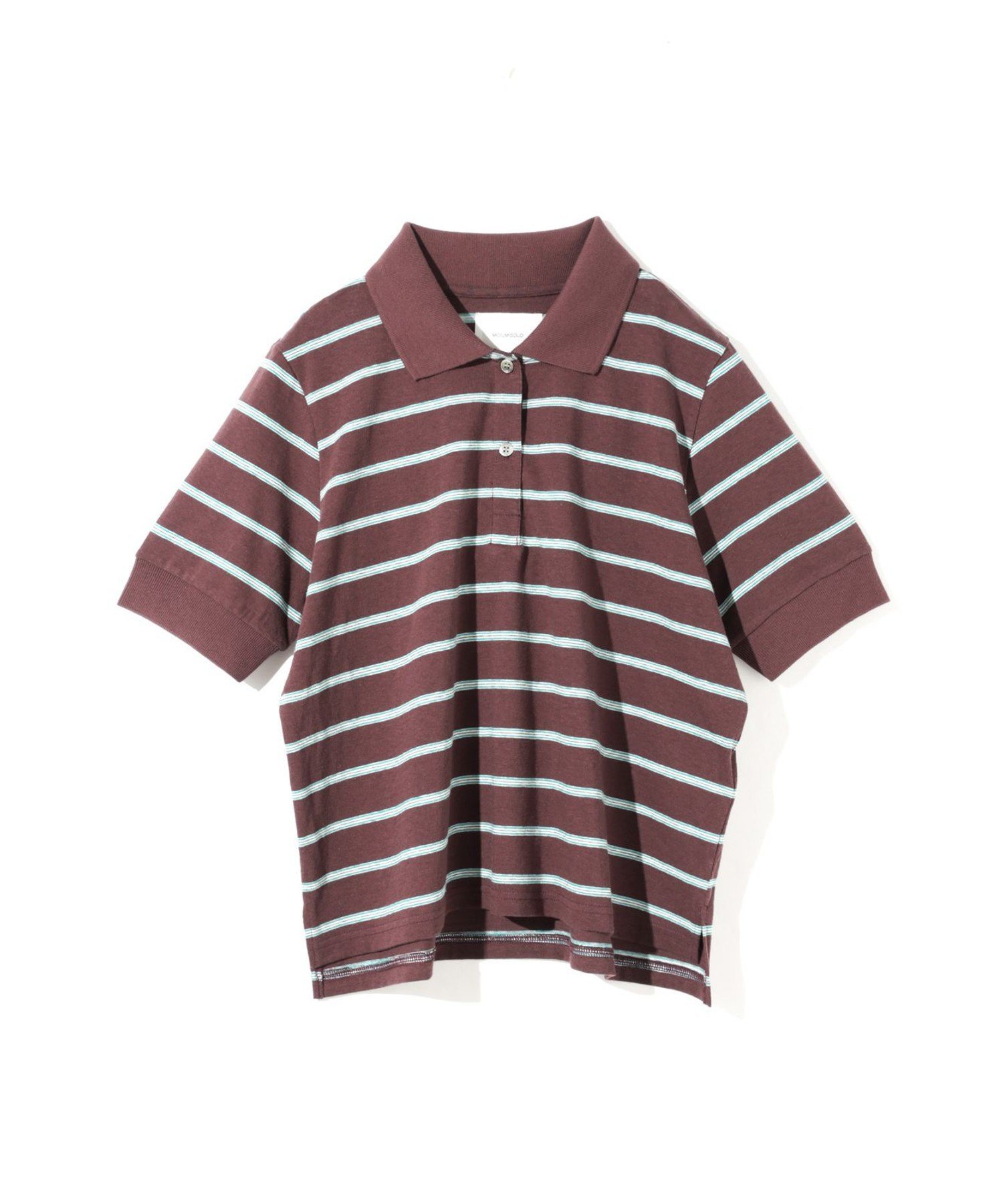 MIDIUMISOLID MIDIUMISOLID for Ladies マルチボーダーポロシャツ マーコート トップス カットソー・Tシャツ ベージュ
