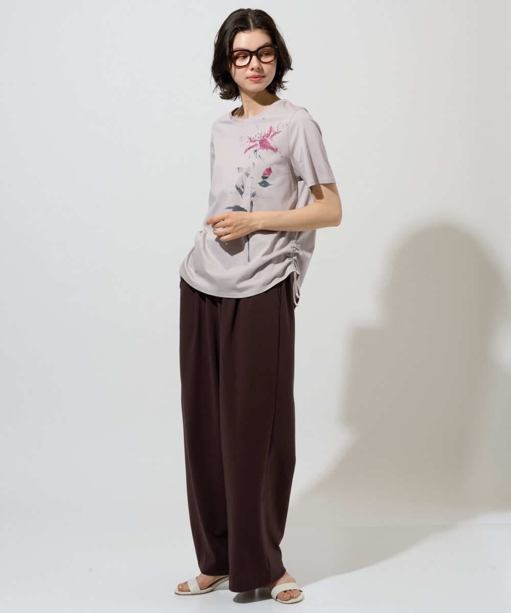 （小さいサイズ） アートプリントTシャツ メゾンドゥサンク トップス カットソー・Tシャツ ホワイト