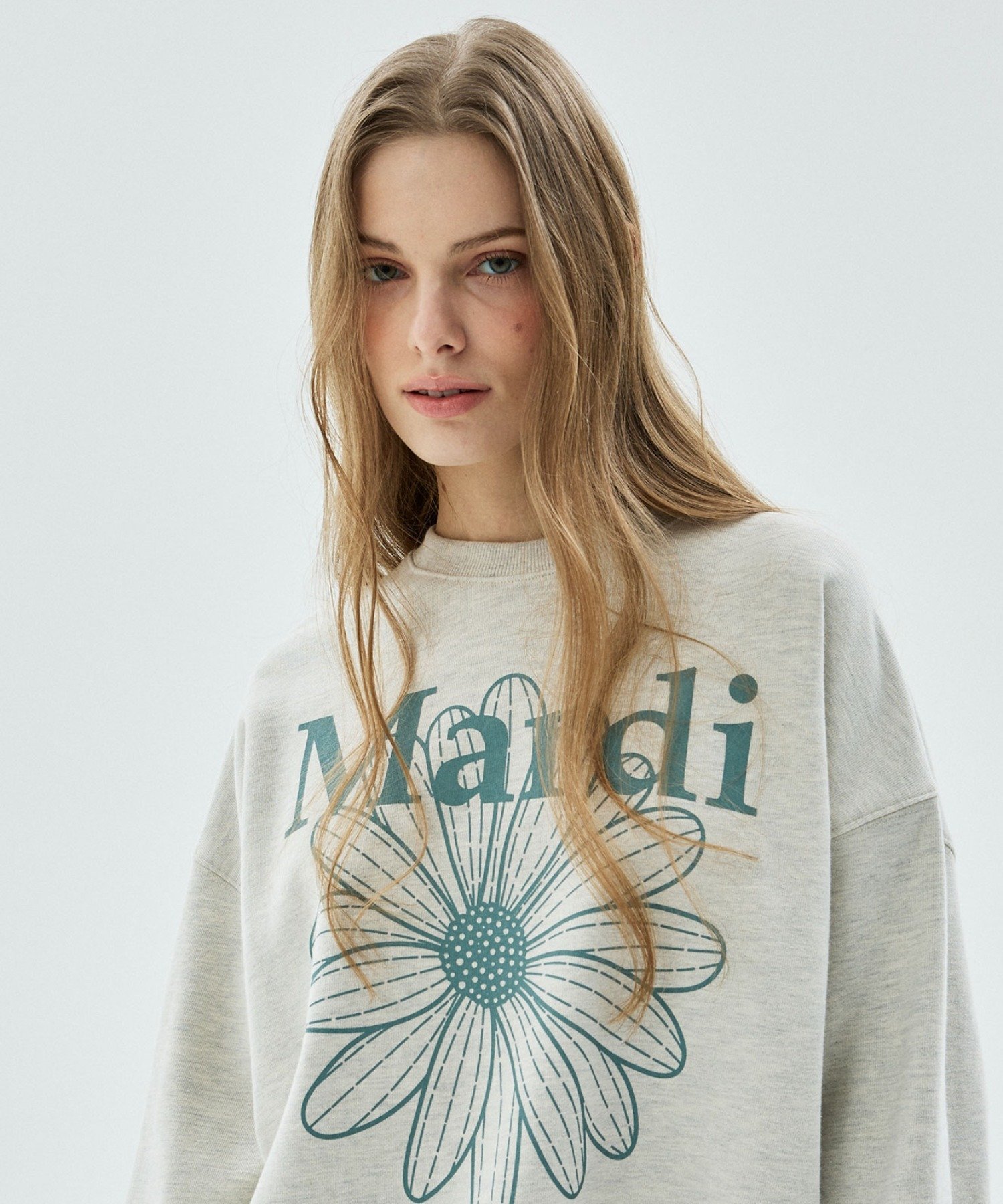 【SALE／15%OFF】Mardi Mercredi SWEATSHIRT FLOWERMARDI マルディメクルディ トップス スウェット・トレーナー グリーン ブラウン ブラック ホワイト【送料無料】