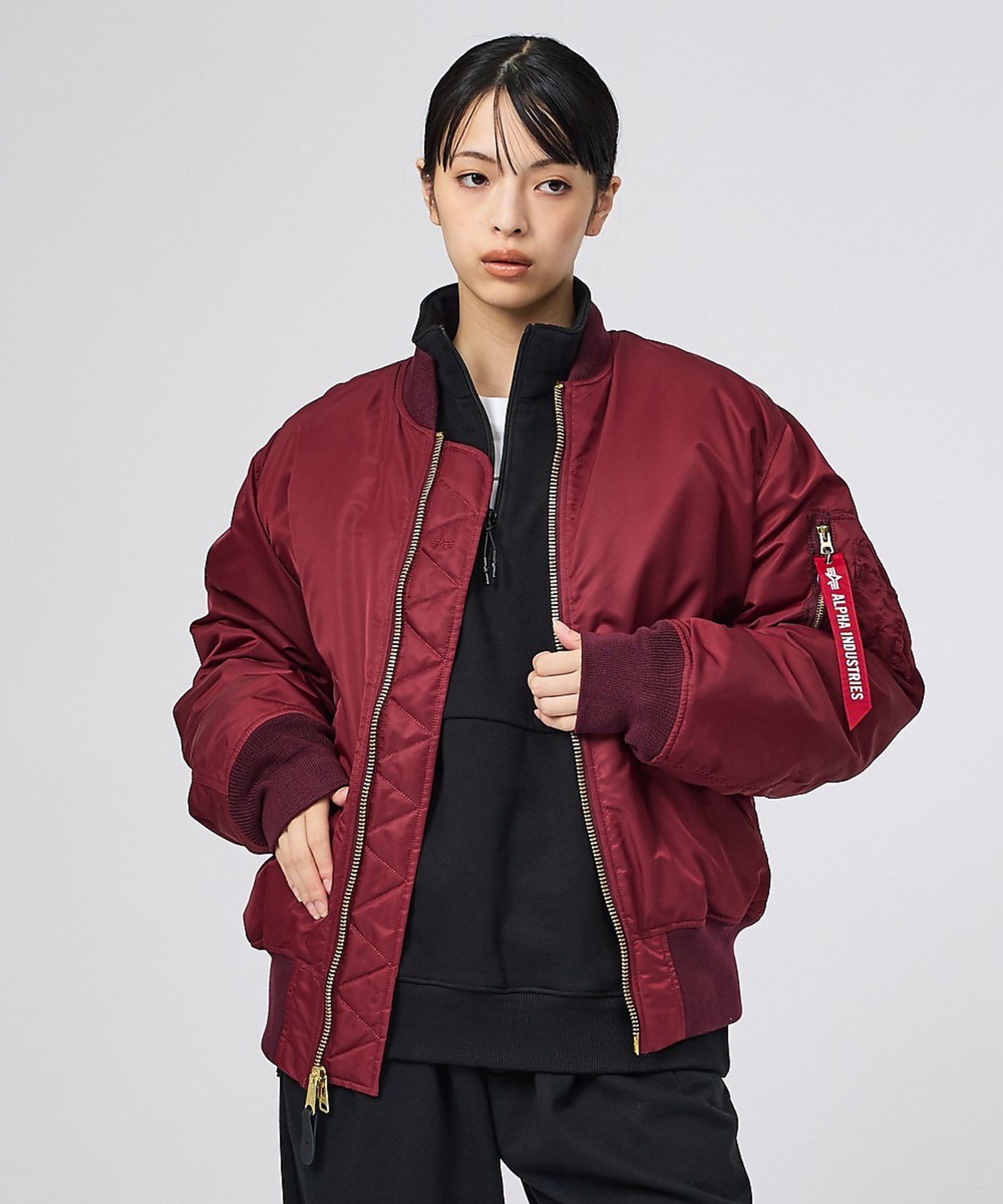 楽天市場】ma-1 アルファ（カラーワインレッド）の通販