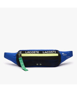 【SALE／40%OFF】LACOSTE ラコステフリーダム ロゴバンドカラーブロックナイロンウェストバッグ ラコステ バッグ ボディバッグ・ウエストポーチ ブルー ブラック【送料無料】