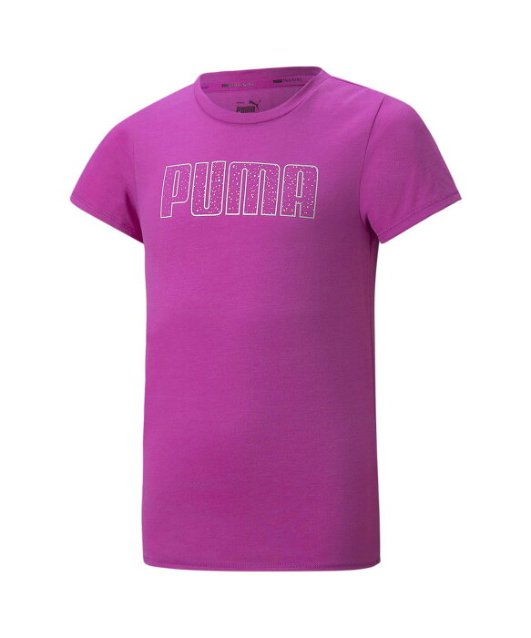 【SALE／30%OFF】PUMA キッズ ガールズ ランニング トレーニング 半袖 Tシャツ 120-160cm プーマ カットソー Tシャツ