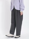 サマンサ モスモス パンツ レディース 【SALE／62%OFF】Samansa Mos2 【保温加工】タックストレートパンツ サマンサモスモス パンツ その他のパンツ グレー ホワイト ブラウン ブラック