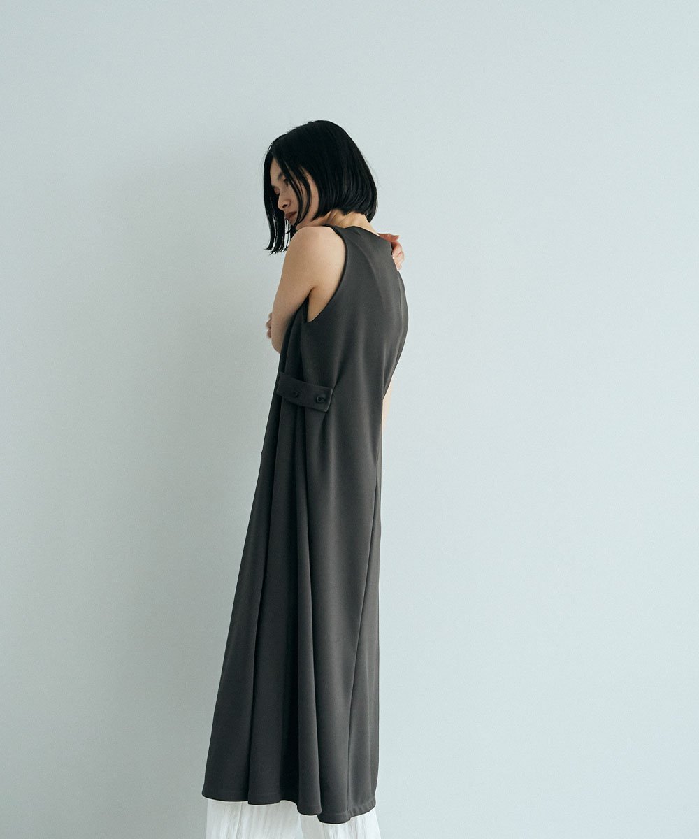 marjour JERSEY SIDE BELT ONEPIECE マージュール ワンピース・ドレス ワンピース グレー ブラック
