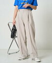 FREAK'S STORE タックストレートパンツ(セット対応)【限定展開】 25SS フリークスストア パンツ スラックス・ドレスパンツ ベージュ ブラック ...