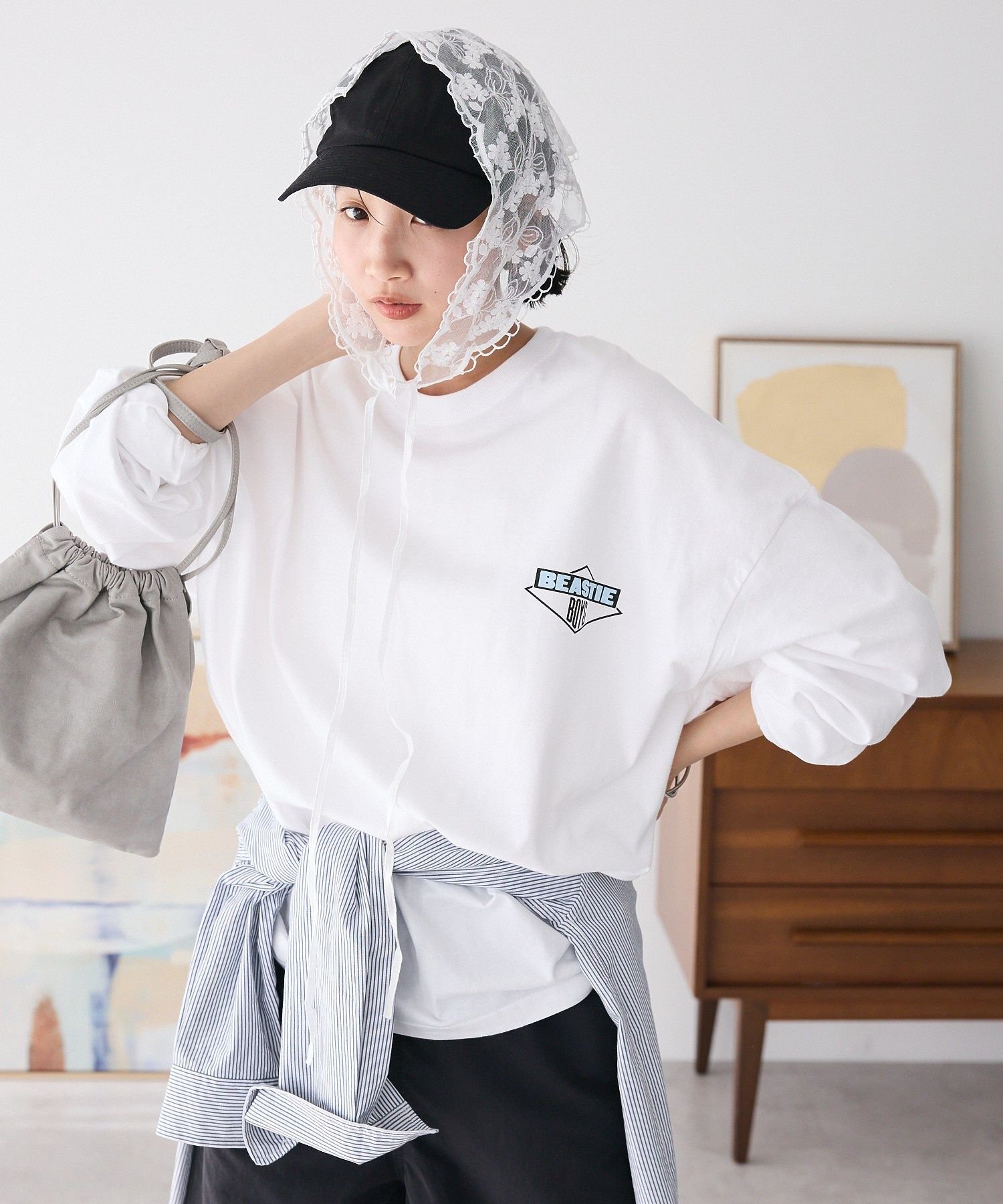 【SALE／20%OFF】CRAFT STANDARD BOUTIQUE 【ユニセックス】BEASTE BOYS ロンTEE クラフトスタンダードブティック トップス カットソー・Tシャツ ホワイト【送料無料】