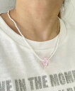 【SALE/40%OFF】WEGO LADY'S Lフラワーモチーフハパールネックレス ウィゴー アクセサリー・腕時計 ネックレス ピンク