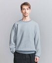 【SALE/40%OFF】BEAUTY&YOUTH UNITED ARROWS ステップパターン コットン クルーネック ニット ユナイテッドアローズ アウトレ...