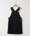 SHIPS KIDS SHIPS KIDS:140~150cm /デニム オーバーオール スカート シップス ワンピース・ドレス ジャンパースカート ネイビー【...
