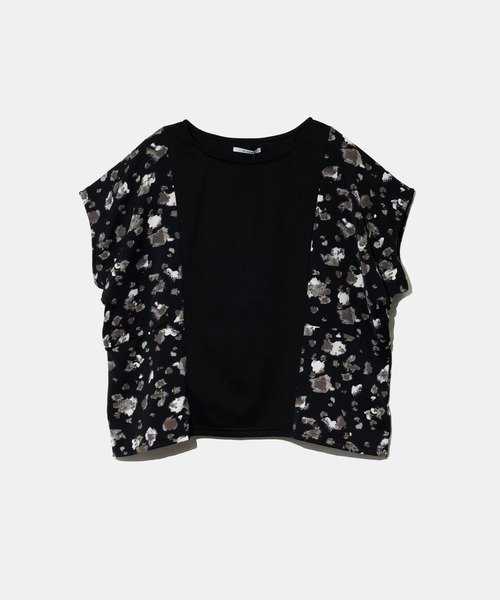 GSC WOMENS SELECT le colis/ルコリ 異素材切替ドルマンPO (WOMENS) ゴースローキャラバン トップス カットソー・Tシャツ ホワイト ブラック