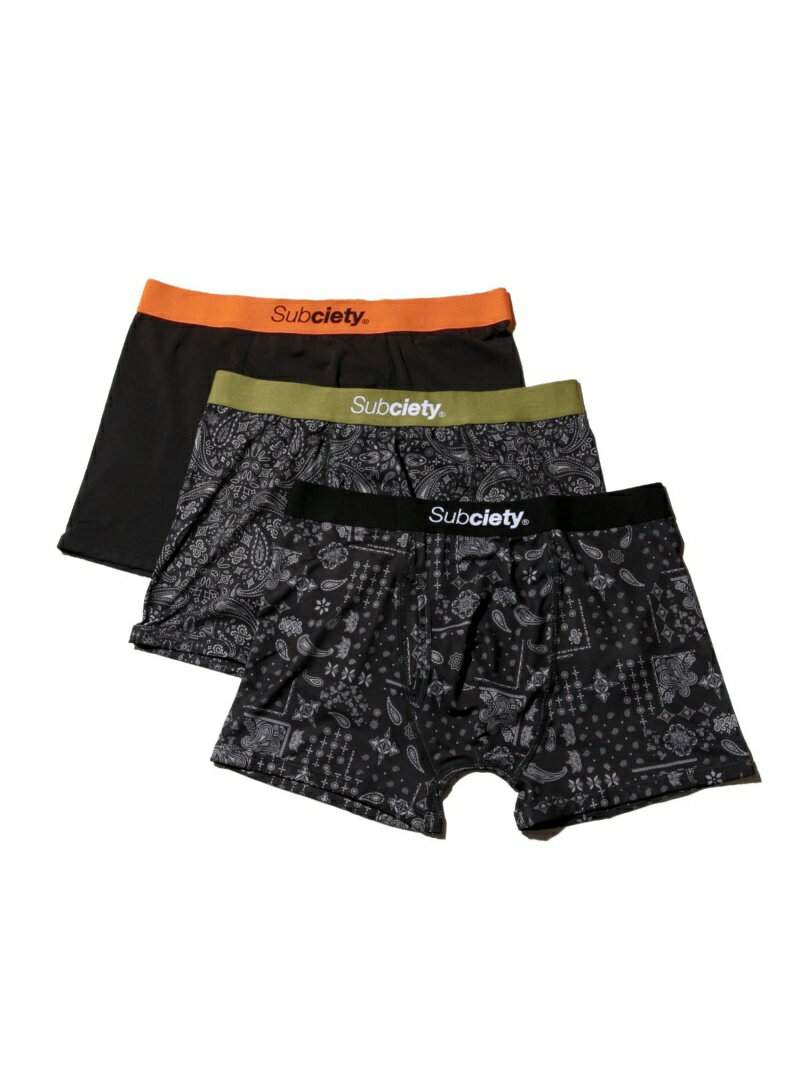 Subciety Subciety/(M)BOXER SHORTS サブサエティ インナー・ルームウェア ボクサーパンツ・トランクス ブラック