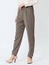 【SALE/45%OFF】m.f.editorial ダブルクロス テーパードパンツ 茶(セットアップ可能) タカキュー スーツ・フォーマル スーツパンツ ブラ...
