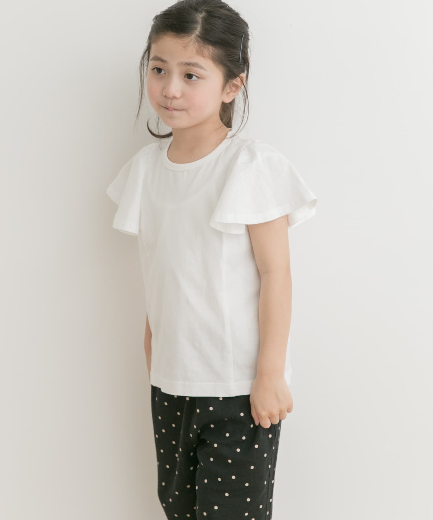 URBAN RESEARCH DOORS フレアショートスリーブTシャツ(KIDS) アーバンリサーチドアーズ トップス その他のトップス ホワイト ブルー