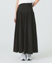 【SALE/60%OFF】Ray BEAMS ハイウエスト ギャザースカート ビームス ウイメン スカート ロング・マキシスカート ブラック ピンク【送料無料】