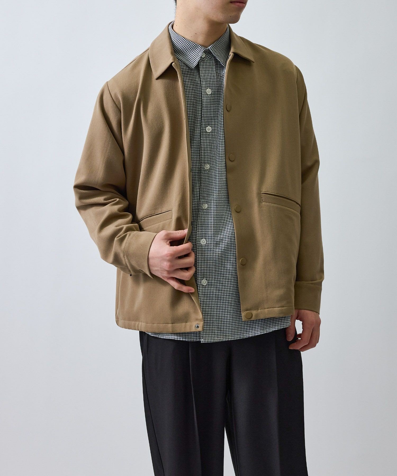 LE CERCLE par rope' HOMME 4WAYストレッチコーチジャケット ジュン スタンダード ピックス ジャケット・アウター その他のジャケット・アウター ベージュ ネイビー【送料無料】
