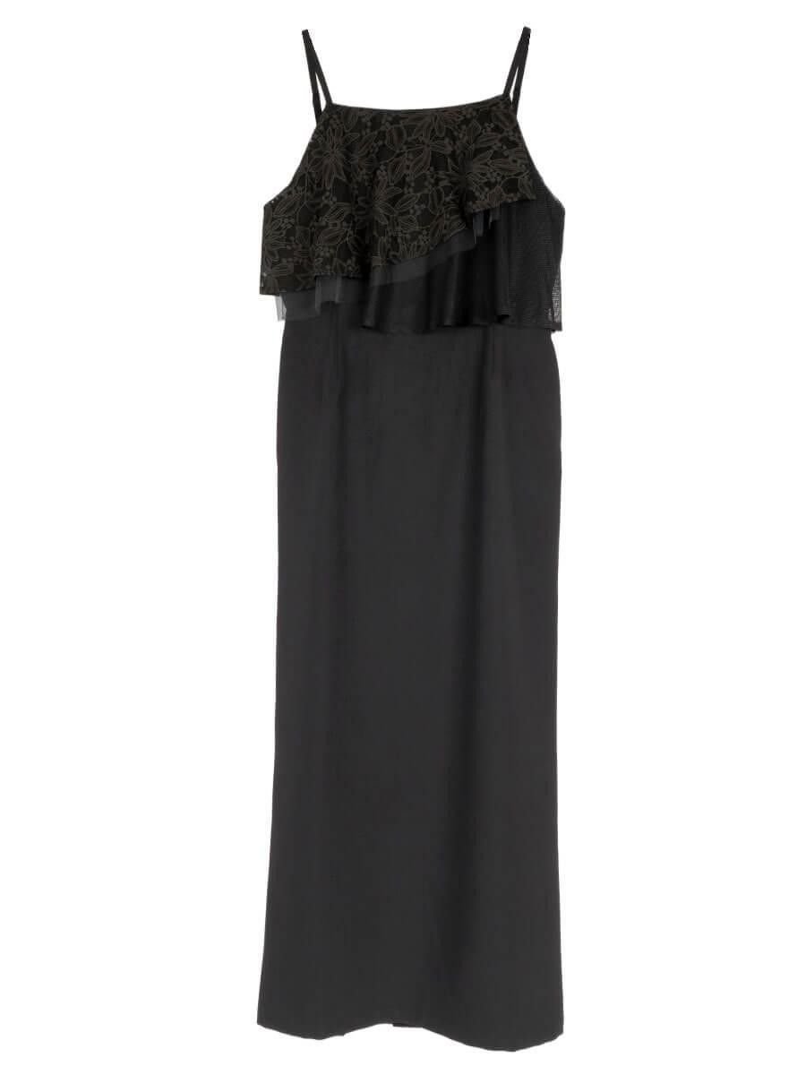 【SALE／29%OFF】:ETHR OF FLOWER LACE COMBINATION CAMISOLE DRESS ラシュッド ワンピース・ドレス ワンピース ブラック【送料無料】