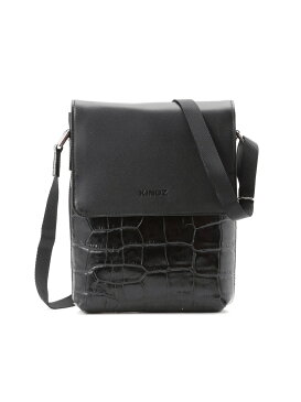 【SALE/50%OFF】KINGZ by Samantha Thavasa 縦型レザーショルダーバッグ キングズ バッグ ショルダーバッグ ブラウン ネイビー ブラック【送料無料】