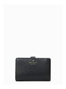 【SALE／55%OFF】kate spade new york レイラ ミディアム コンパクト バイフォールド ウォレット ケイトスペードニューヨーク 財布・ポーチ・ケース 財布 ブラック【送料無料】