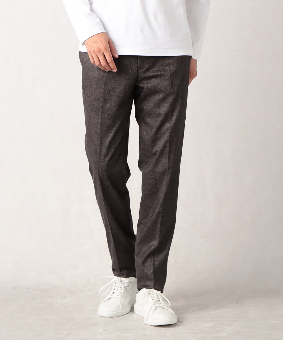 【SALE／55%OFF】COMME CA MEN 【COMME CA MEN】【セットアップ対応】モナリザツイード パンツ コムサメン スーツ・フォーマル スーツパンツ ブラウン ネイビー【送料無料】