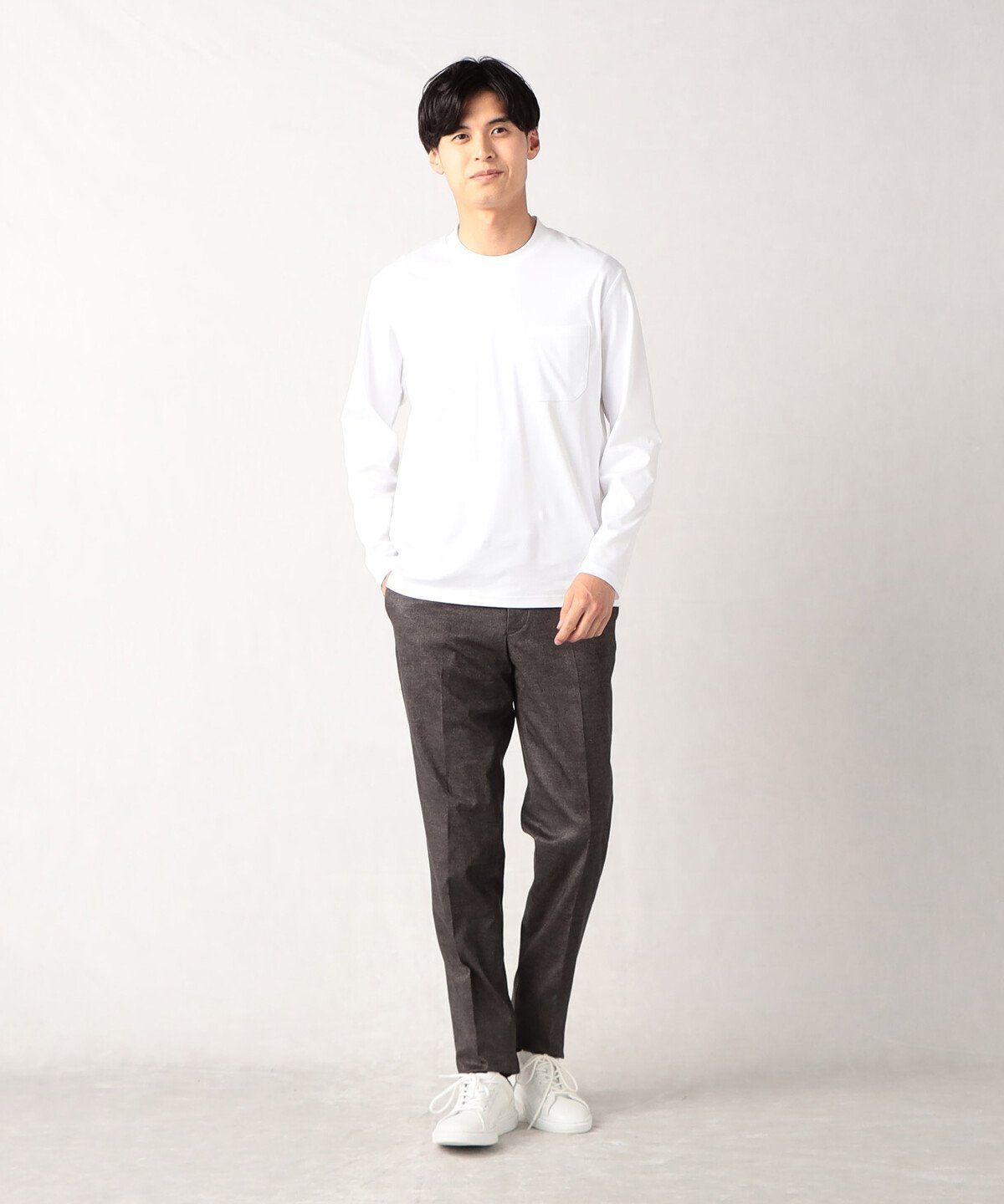 【SALE／55%OFF】COMME CA MEN 【COMME CA MEN】【セットアップ対応】モナリザツイード パンツ コムサメン スーツ・フォーマル スーツパンツ ブラウン ネイビー【送料無料】