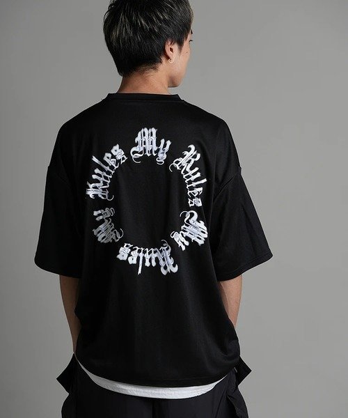 【SALE／60%OFF】JACKROSE JE-CIRCLE MOTION LOGO SS TEE(MENS) ジャックローズ トップス カットソー・Tシャツ ブラック ホワイト