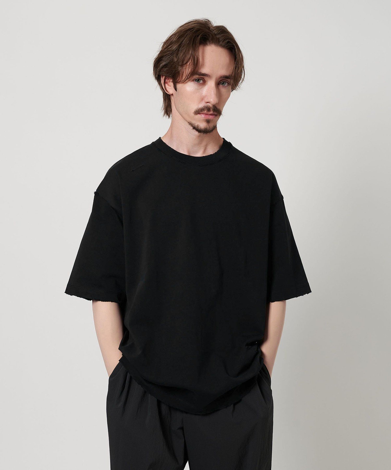 H BEAUTY&YOUTH ドロップショルダーショート Tシャツ 二枚セット pp3266-05_1.jpg