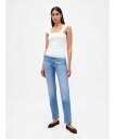 GAP (W)モダンリブ フラッターフリル タンクトップ ギャップ トップス ノースリーブ・タンクトップ ホワイト ブラック【送料無料】