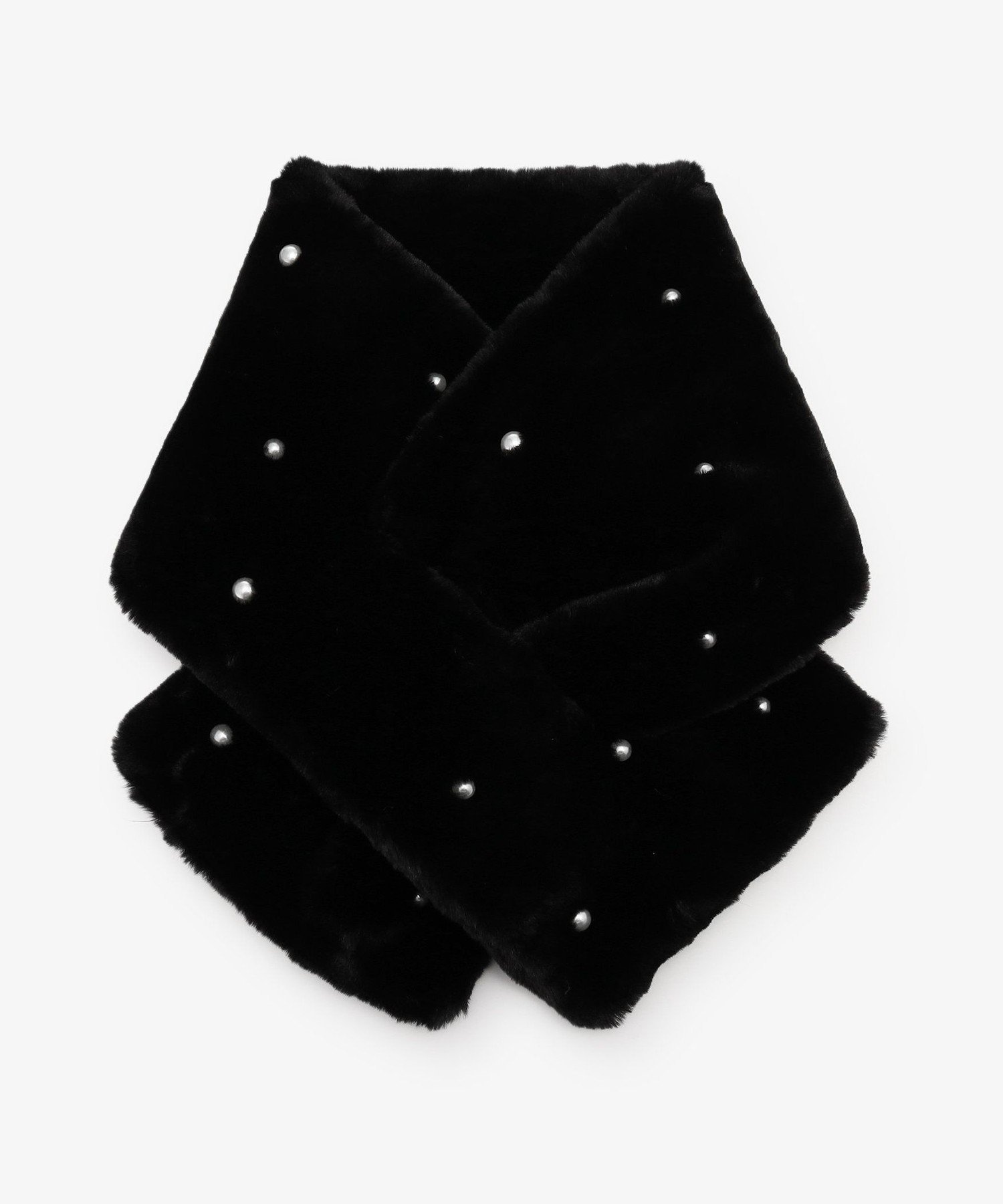 Afternoon Tea LIVING パール付きフェイクファーティペット アフタヌーンティー・リビング ファッショ..