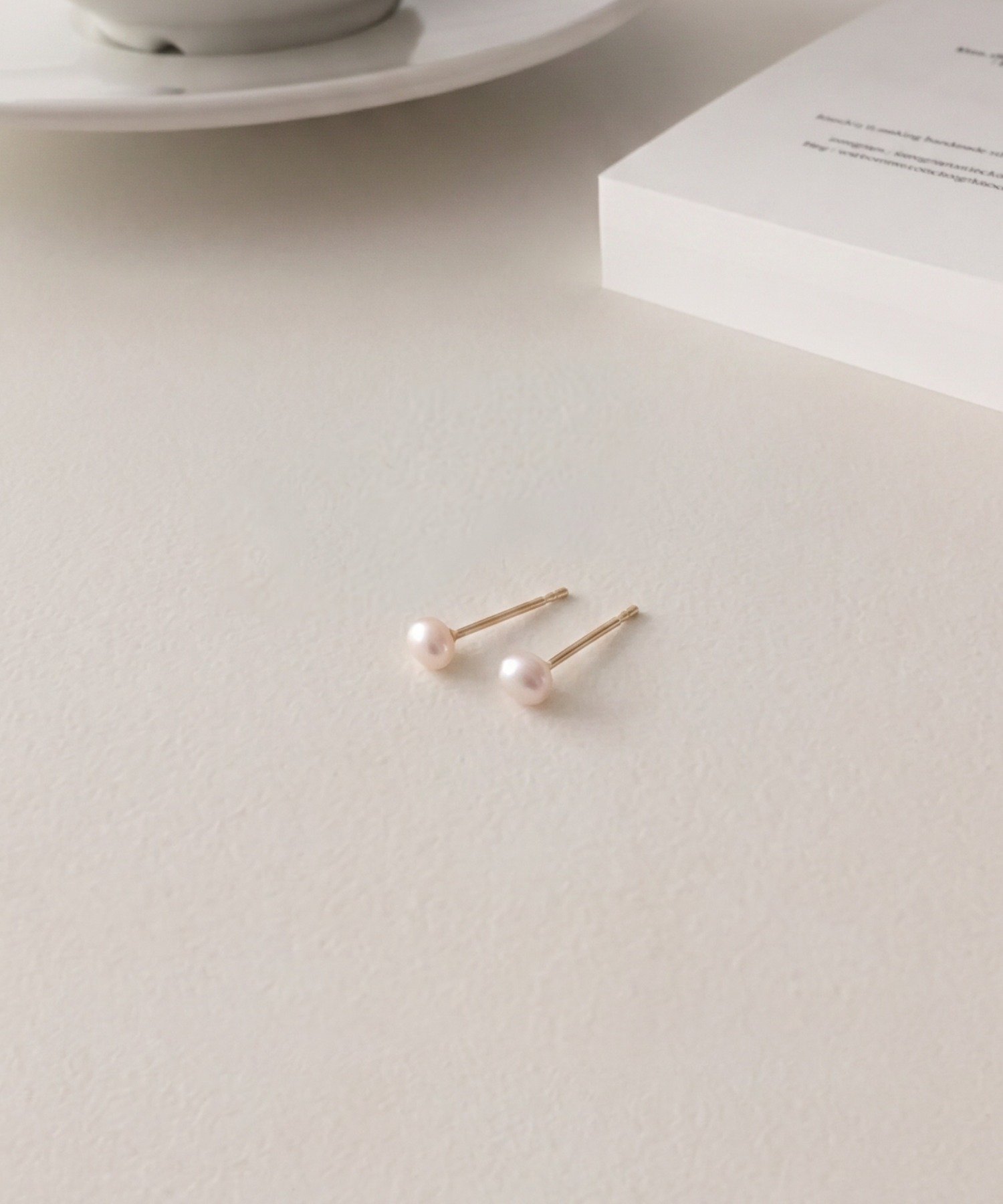EMUNE K10YG 3mm アコヤパールピアス エミュネ アクセサリー・腕時計 ピアス ゴールド【送料無料】