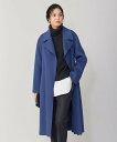 【SALE/40%OFF】ICB L ウールリバー ロングトレンチコート アイシービー ジャケット・アウター トレンチコート ブラック グリーン カーキグリーン...