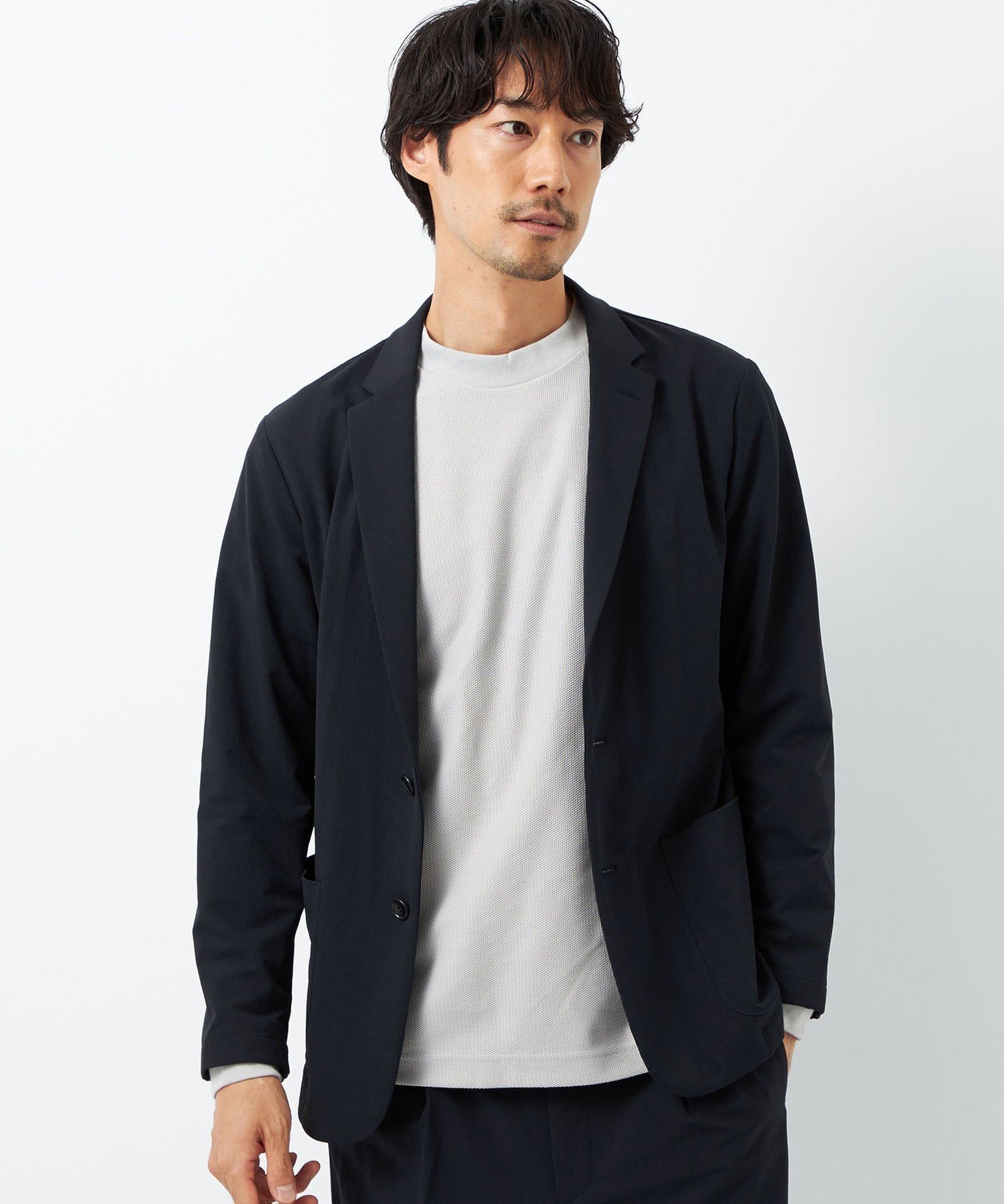 ユナイテッドアローズ 服（父向き） 【SALE／60%OFF】UNITED ARROWS green label relaxing FREELITCH 2B ジャケット -防シワ・撥水・ストレッチ- ユナイテッドアローズ アウトレット ジャケット・アウター テーラードジャケット・ブレザー ネイビー グレー【送料無料】